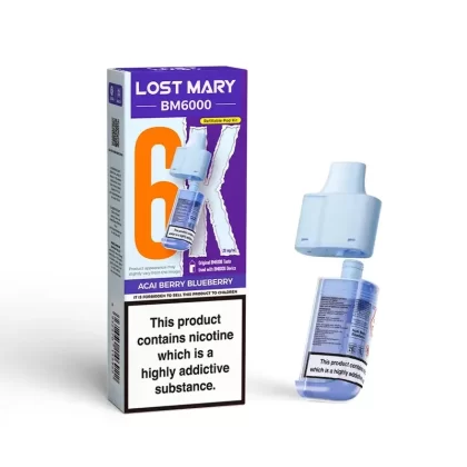 Lost Mary BM6000 Prefilled Pod Acai Berry Blueberry - Ecigpremium