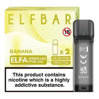 BANANA ELF BAR ELFA PREFILLED POD - Eliquidsupply