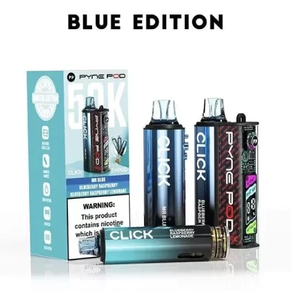 Pyne Pod Click 50k Prefilled Pod Kit - Flavour#Blue Edition>Cherry Edition>Classic Edition>Drinks Edition>Green Edition>Lemonade Edition>Lime Edition>Mango Edition>Pineapple Edition>Raspberr (EAD681)