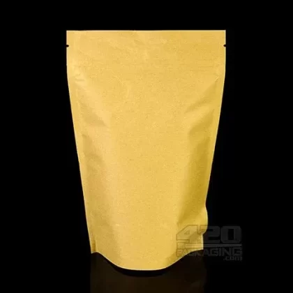 kraft-Kraft 5″ x 8″ Mylar Stand Up Pouch Zip Bags 1000/Box - Ejuicewarehouse