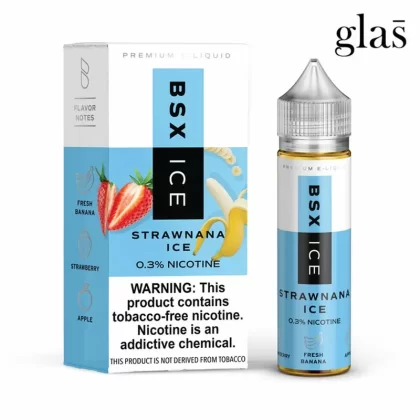 Strawnana Ice by Glas Basix 60ml - Style#3mg (83FEE7)