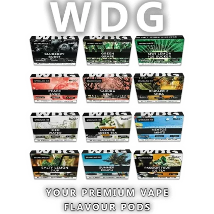 Original Wdg Pre-filled Vape Pod Cartridges 3pcs