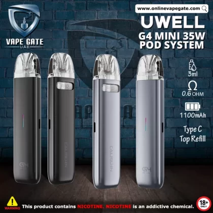 Caliburn G4 Mini 35W Pod System Kit 1100mAh - Light Silver