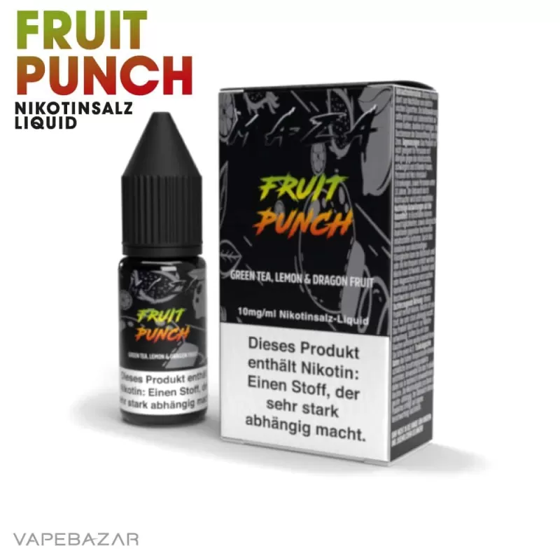 MaZa Nikotinsalz Liquid – Fruit Punch - 10mg/ml - Image 2