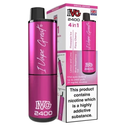 IVG 2400 Rechargeable Vape Special Edition - Strength#20mg (714521)
