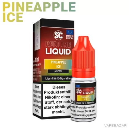 SC Red Line Liquid – Pineapple Ice - Nikotinfrei, 18mg/ml; Ananas
