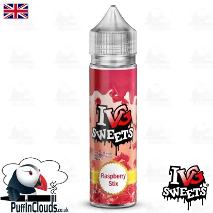 IVG Raspberry Stix Short Fill E-Liquid 50ml
