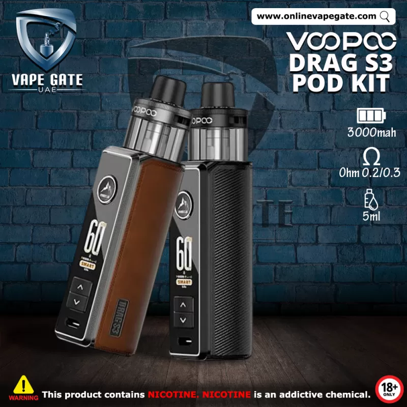 Voopoo Drag S3 Pod Kit (60W) 3000mAh - Blue