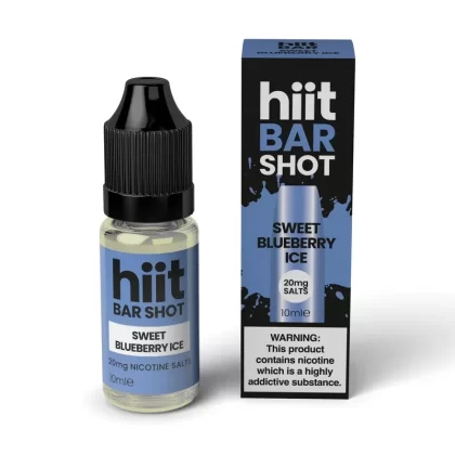 Hiit Bar Shots Sweet Blueberry Ice