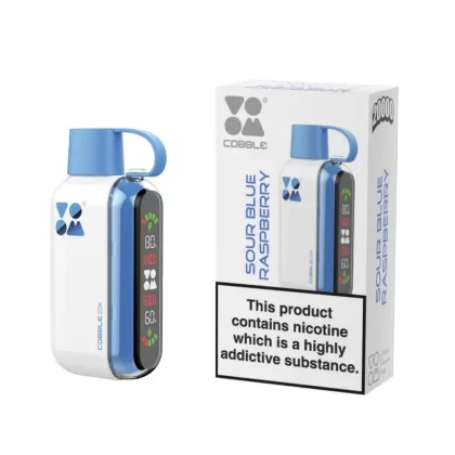 Voom Cobble Disposable (20000 Puffs) - FLAVORS#Banana Ice>Caramel Popcorn>Fizzy Cherry>Miami Mint>Peach Ice>Pink Lemonade>Rose Lychee>Sour Blue Raspberry>Strawberry Ice>Strawberry kiwi>Water