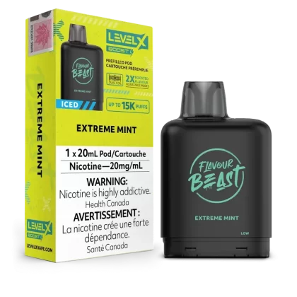 Extreme Mint Iced by Level X Flavour Beast Boost – Closed Pod System (25K Puff) [ON]