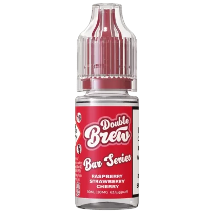 OHM BREW DOUBLE BREW RASPBERRY STRAWBERRY CHERRY 10ML NIC SALT E-LIQUID