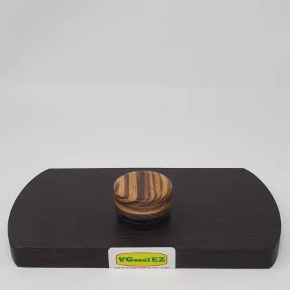 9ml Black Glass Container with Zerbrwood Top by PhattPiggie
