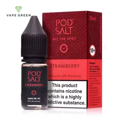 Strawberry Nic Salt E-Liquid by Pod Salt - Eliquidsupply