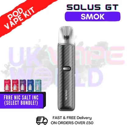 Silver Carbon Fiber Smok Solus GT Kit – £8.00