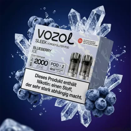 Vozol Sleek Pods – Blueberry Ice
