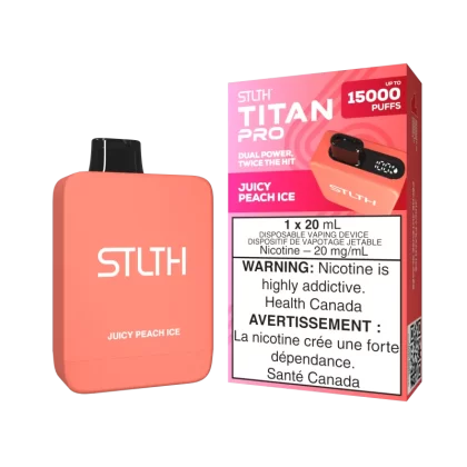STLTH TITAN PRO - Juicy Peach Ice - 20 mg/mL (wholeseller) (SK) - Excise FED (DB5CF1)