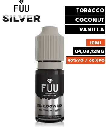 Lone Cowboy eLiquid by FUU Silver - 00mg / 10ml