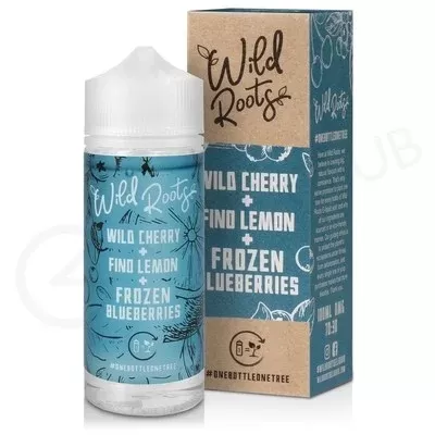Wild Cherry, Fino Lemon and Frozen Blueberries Shortfill E-Liquid by Wild Roots 100ml