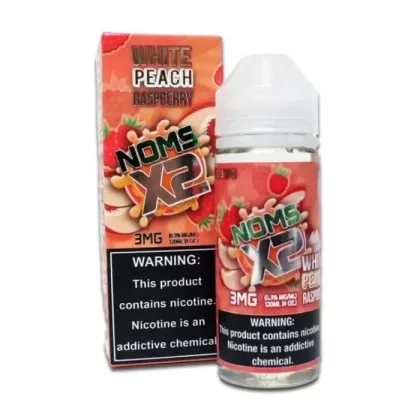 Noms X2 White Peach Raspberry E-Liquid by Nomenon - Size#120ml~Nicotine#3MG>6MG