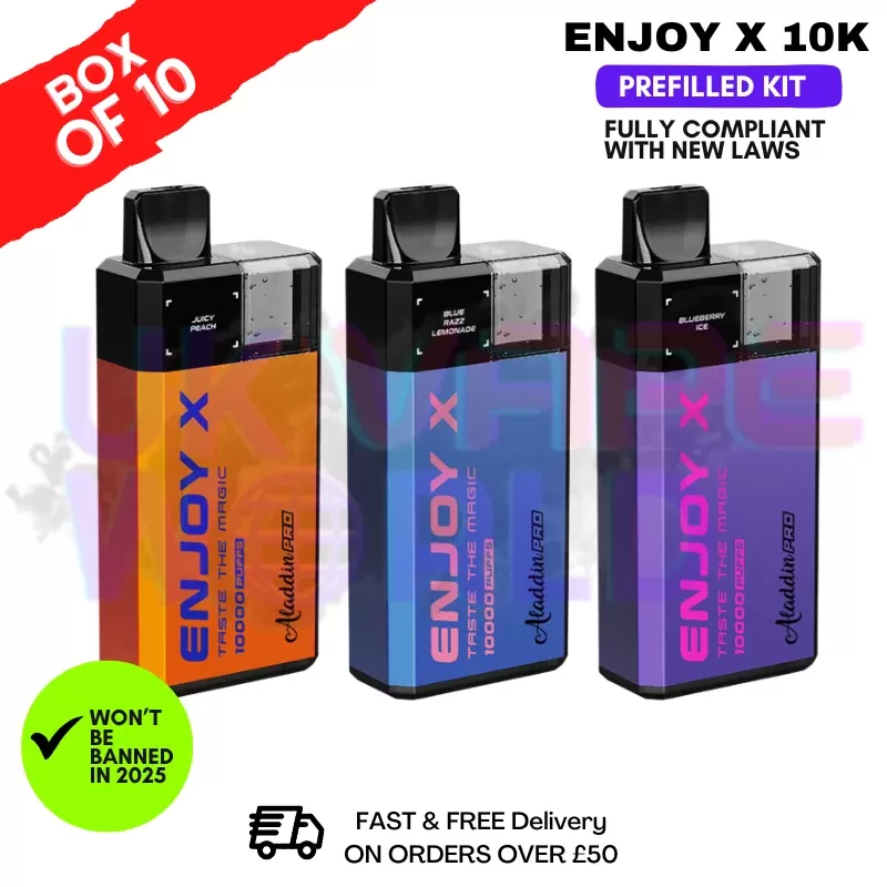 Enjoy X Ultra 10K Puff Prefilled Pod Kit BOX OF 10