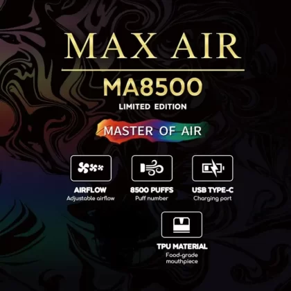 MR Fog Max Air 8500 * Last Call * - FLAVOURS#DOUBLE APPLE>DOUBLE BERRY>DOUBLE ESPRESS>DOUBLE GRAPE>DOUBLE PEACH>DOUBLE RAZZ>DOUBLE SPEARMINT>DOUBLE STRAWBERRY (3E2C6A)