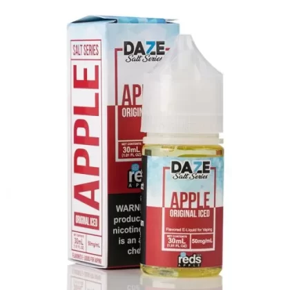 ICED APPLE – RED’S APPLE E-JUICE – 7 DAZE SALT – 30ML ( 30MG – 50MG ) - Vape Product, Vape Product