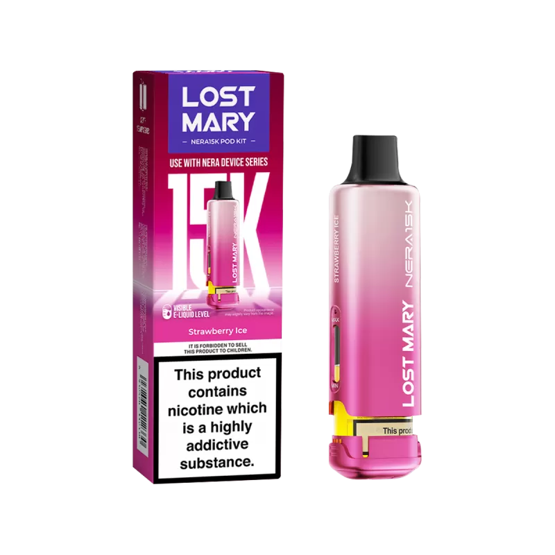 Strawberry Ice Lost Mary NERA15K Refill Pack - 20mg - Vape Product