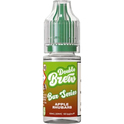 OHM BREW DOUBLE BREW APPLE & RHUBARB 10ML NIC SALT E-LIQUID - Strength#5MG>10MG>20MG