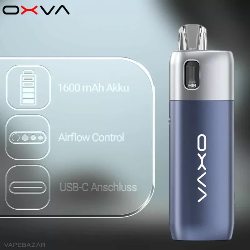 OXVA Oneo – Pod Kit – Haze Blue - Pod Kit / OXVA / 1600 mAh / 3,5ml / USB-C - Image 2