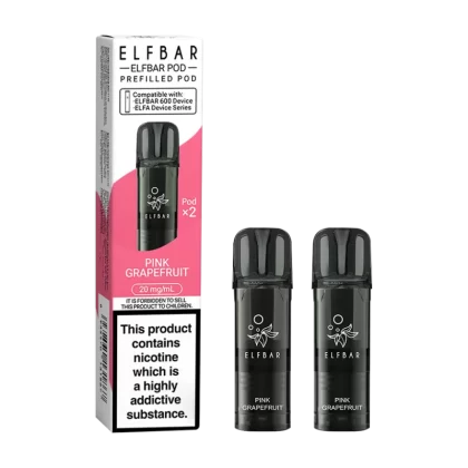 Pink Grapefruit Elfbar 600 Pods - 20mg - Vape Product (9495A5)