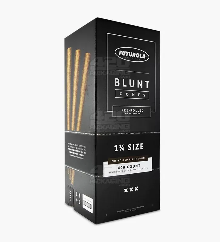FUTUROLA | 1 1/4 Size Pre-Rolled Cones | 84mm – 400 Count