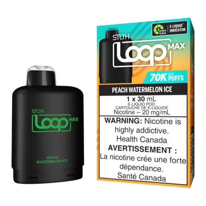 STLTH Loop Max E-Liquid Pod Pack - Peach Watermelon Ice 30ml - 20mg/ml