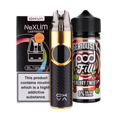 OXVA NeXlim Nicotine Free Bundle - Black Gold / 0.6ohm