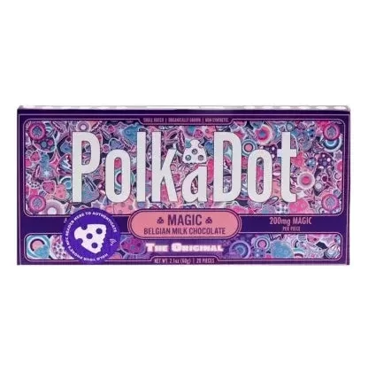The Original PolkaDot Magic Mushroom Belgian Milk Chocolate 200mg Magic Per Piece