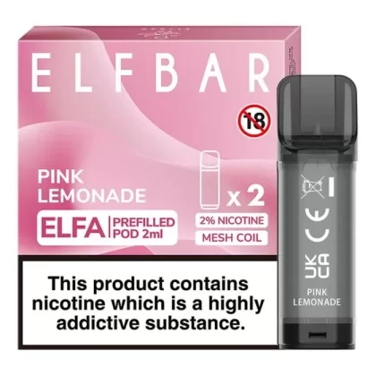 PINK LEMONADE ELF BAR ELFA PREFILLED POD - Eliquidsupply