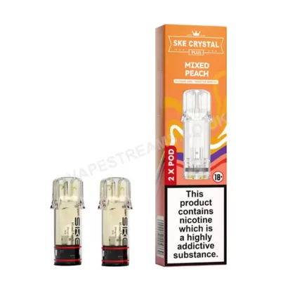 SKE Crystal Plus Mixed Peach Prefilled Pod - Vapestreams Co
