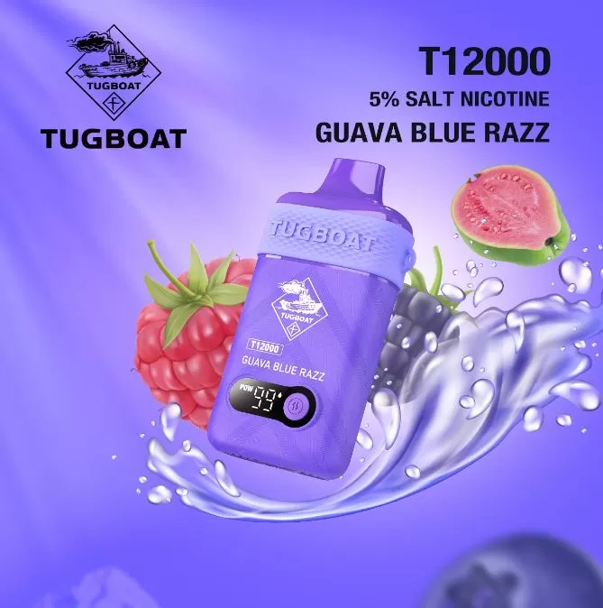 Tugboat T12000 Disposable Vape (12,000 Puffs) - 20 mg / Strawberry Mango - Image 3