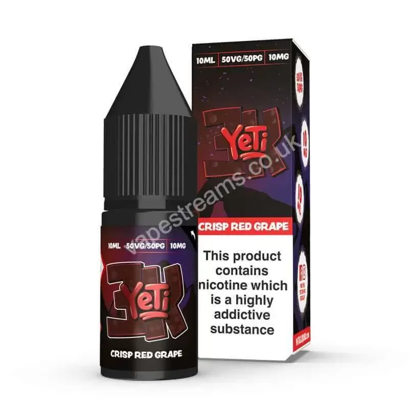 Yeti 3K Crisp Red Grape Nic Salt E-Liquid - Vapestreams Co