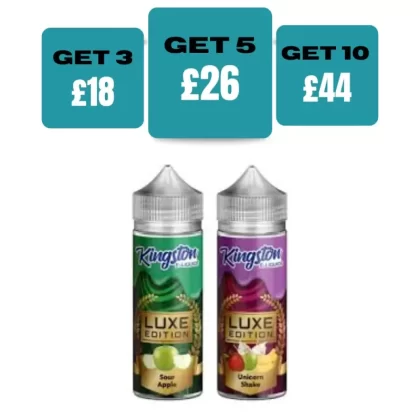 Kingston Luxe Edition 100ML E-Liquid Shortfill - Banana Ice / No