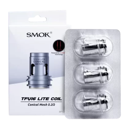 SMOK TFV16 Lite Coils - 0.15 Ohm Dual Mesh, 0.2 Ohm Conical Mesh