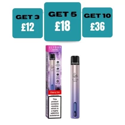 Elf Bar Pro 600 Prefilled Pod Vape Kit - Aurora Gold (Strawberry Raspberry Cherry)