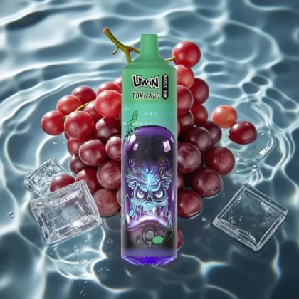 Uwin Tornado 35K Music Disposable Vape Grape Ice – 35K Puffs, 600mAh, Type-C, 1.0 Ohm Mesh Coil - Bangvapeaustralia
