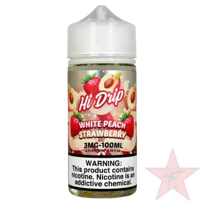 Hi-Drip – White Peach Strawberry – 100mL - Vape Product