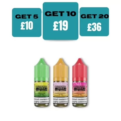 Firerose 5000 Nic Salt 10ml E-liquids - Bubblegum Airways / 10mg