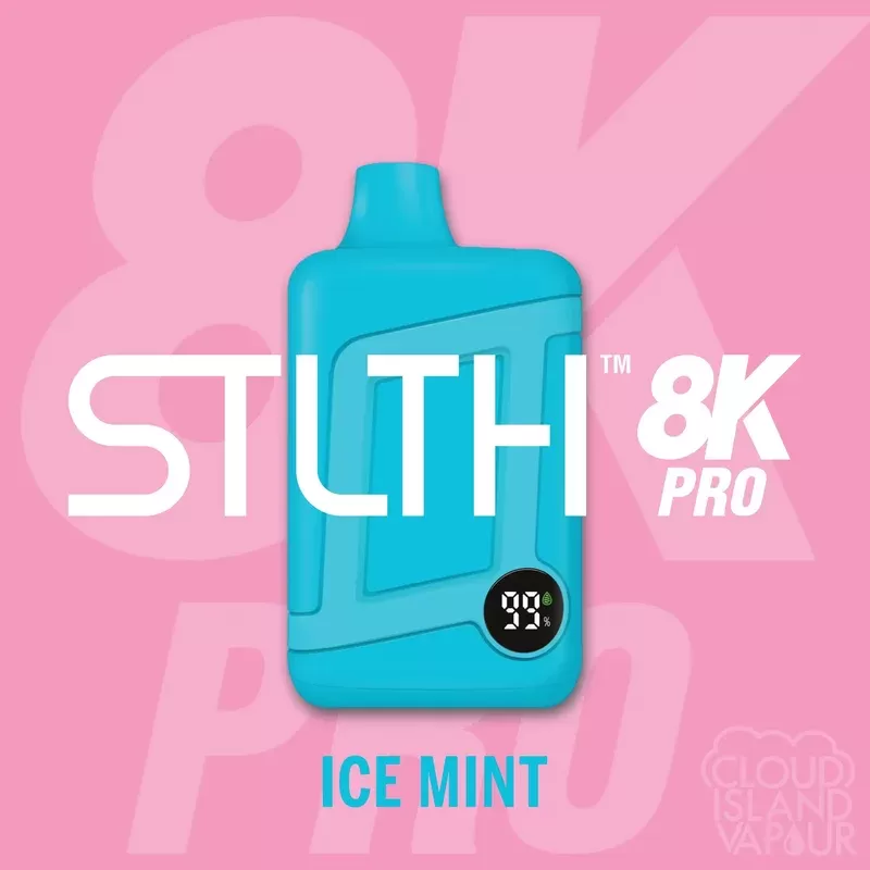 STLTH 8K PRO Disposable Vape – Ice Mint - Ecigpremium