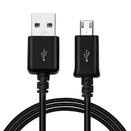 Micro USB Charging Cable Sync Charger Data Cord Black 1.75Ft (10 Pack)