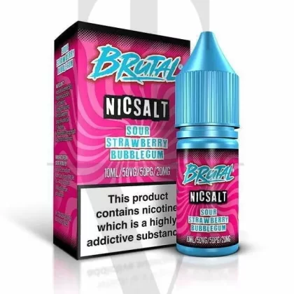 BRUTAL SOUR STRAWBERRY BUBBLEGUM NIC SALT E-LIQUID