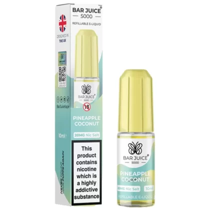 Pineapple Coconut Nic Salt E-Liquid by Bar Juice 5000 (10ml) - 10mg