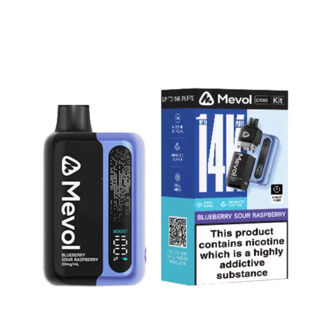 Mevol S7000 Pod Kit - 5 Pack - Blueberry Pomegranate - 5 Pack / Iced Mint - 5Pack - Image 3